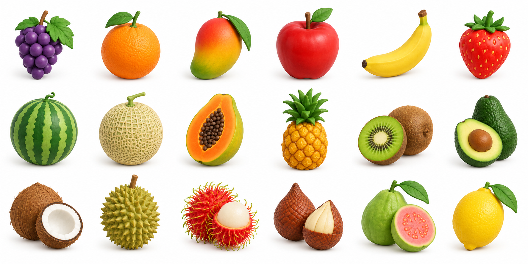 Ilustrasi tema buah-buahan